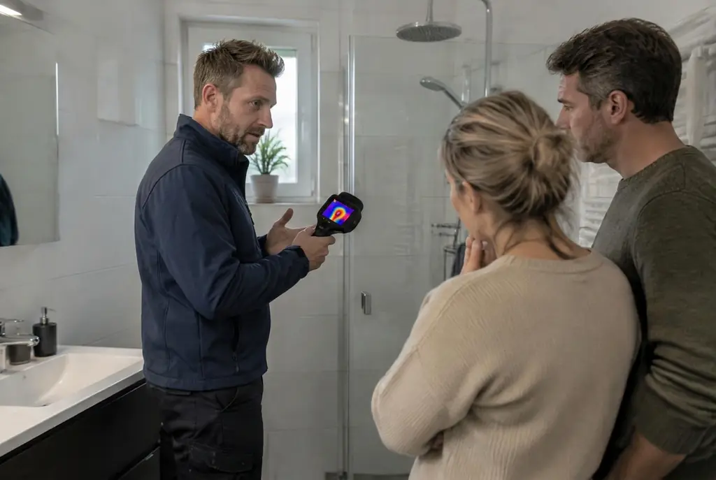Lekdetectie Harmelen – specialist legt bevindingen uit aan bewoner